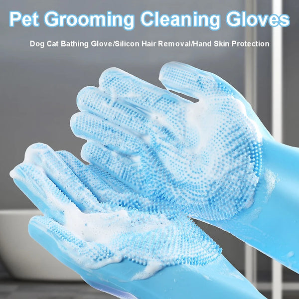 Soft Silicone Pet Grooming Glove